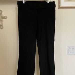 Candies, black rayon slacks
